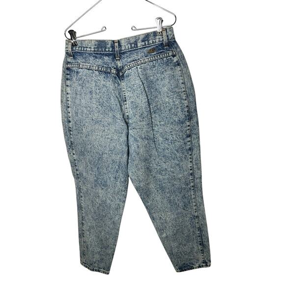 Vintage‎ 80s Chic Acid Wash Jeans Mom Size 16 petite 28x27 USA High Waisted - Picture 2 of 3